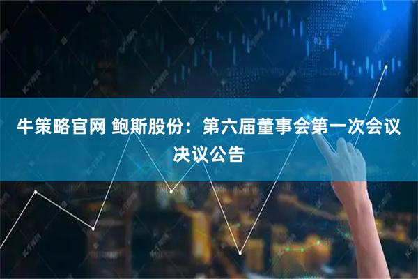牛策略官网 鲍斯股份：第六届董事会第一次会议决议公告