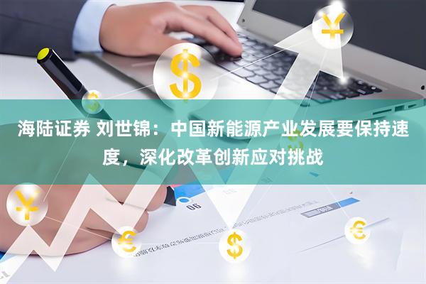 海陆证券 刘世锦：中国新能源产业发展要保持速度，深化改革创新应对挑战